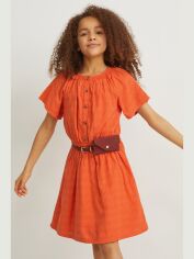Акція на Дитяче літнє плаття для дівчинки C&A GD-00071602 128 см Помаранчеве від Rozetka