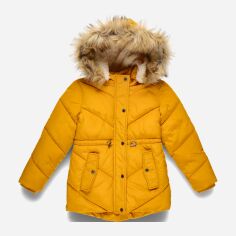 Акція на Дитяча зимова довга куртка-парку для дівчинки Primark GD-00062561 116 см Гірчична від Rozetka