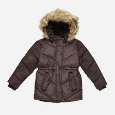 Акція на Дитяча зимова довга куртка-парку для дівчинки Primark GD-00062562 110 см Графітова від Rozetka