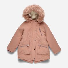 Акція на Дитяча зимова довга куртка-парка для дівчинки Primark GD-00062559 98 см Рожева від Rozetka