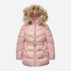Акція на Підліткова зимова стьобана куртка для дівчинки Michael Kors 564082248 158 см Рожева від Rozetka