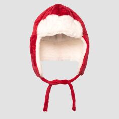 Акція на Дитяча зимова шапка на зав'язках для дівчинки C&A FL2117148-red 54 см Червона від Rozetka