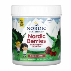 Акція на Мультивітаміни Nordic Naturals Nordic Berries Cherry Berry Multivitamin, 120 жувальних цукерок від Eva