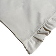 Акція на Раннер с рюшами Stonewash Milk SoundSleep молочный 40х180 см від Podushka