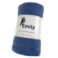 Акція на Плед флисовый Levity ТМ Emily сине-серый 150х200 см від Podushka