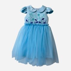 Акція на Дитяче святкове плаття для дівчинки Flavien 7075/02 116 см Блакитне від Rozetka