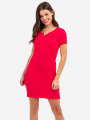 Акція на Плаття-футболка міні літнє жіноче U.S. Polo Assn 215905-7F00A L Червоне від Rozetka