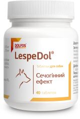 Акція на Витаминно-минеральный комплекс Dolfos LespeDol ЛеспеДол для собак с заболеваниями мочеполовой системы и почек 40 табл. для собак (1086-40) від Stylus