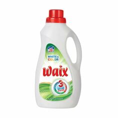 Акція на Засіб для прання WAIX White & Color для білих та кольорових речей, 20 циклів прання, 1.2 л від Eva