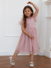 Акція на Дитяче святкове плаття для дівчинки Flavien 7076/01 122 см Пудра від Rozetka