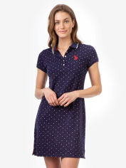 Акція на Сукня-футболка коротка літня жіноча U.S. Polo Assn 315981-ZH00A S Синя від Rozetka