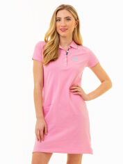 Акція на Сукня-футболка коротка літня жіноча U.S. Polo Assn 211280-ZH00A L Рожева від Rozetka