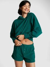 Акція на Піжама (худі + шорти) жіноча великих розмірів Victoria's Secret 155923048 XXL Зелена від Rozetka