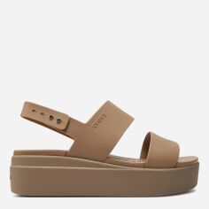 Акція на Жіночі сандалі Crocs Brooklyn Low Wedge W 206453-2EL 41-42 (W10) 26 см Бежеві від Rozetka