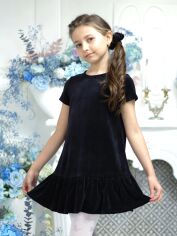 Акція на Дитяча літня сукня для дівчинки Ластівка 24_2042 128 см Чорна від Rozetka