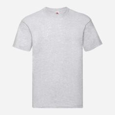 Акція на Футболка бавовняна довга чоловіча Fruit of the Loom Original 061082094 2XL Сірий меланж від Rozetka