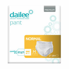 Акція на Підгузки-труси для дорослих Dailee Pant Premium Normal розмір M (80-120 см), 14 шт від Eva