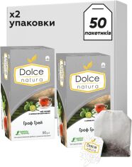 Акція на Набір Чай чорний Dolce Natura Граф Грей Байховий дрібний з ароматом бергамоту 25 пакетиків х 2 упаковки від Rozetka