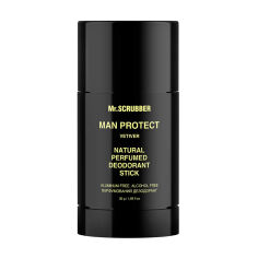 Акція на Натуральний парфумований чоловічий дезодорант-стік Mr.Scrubber Man Protect Vetiver Natural Perfumed Deodorant Stick, 50 г від Eva