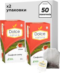 Акція на Набір Чай чорний Dolce Natura Симфонія смаку Байховий дрібний 25 пакетиків х 2 упаковки від Rozetka