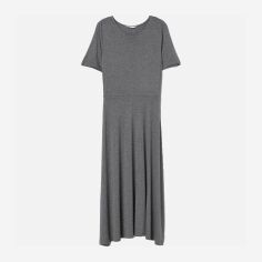Акція на Плаття-футболка міді літнє жіноче H&M XAZ161575OGPI S Сіре від Rozetka