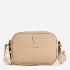 Акція на Сумка кросс-боді через плече жіноча маленька U.S. Polo Assn 241A278-1111 Бежева від Rozetka