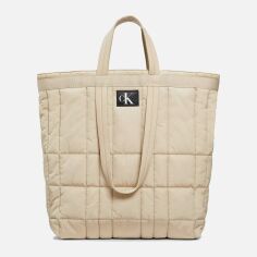 Акція на Сумка шопер жіноча Calvin Klein 634309194 Бежева від Rozetka