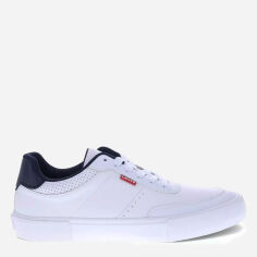 Акція на Чоловічі кеди низькі Levi's 709517141 47 Білі від Rozetka