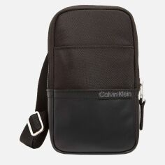 Акція на Сумка крос-боді через плече чоловіча Calvin Klein 838903386 Сіра від Rozetka