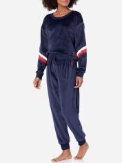 Акція на Піжама (світшот + штани) жіноча великих розмірів Tommy Hilfiger 626520762 XL Синя від Rozetka