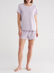 Акція на Піжама (футболка + шорти) жіноча Calvin Klein 91987049 XL Бузкова від Rozetka