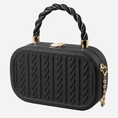 Акція на Сумка крос-боді через плече жіноча з екошкіри маленька Valiria Fashion ODA115-2 Чорна від Rozetka