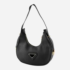 Акція на Сумка багет сідло жіноча Valiria Fashion 5DETAA530-2 Чорна від Rozetka