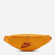 Акція на Сумка спортивна на пояс бананка тканинна велика Nike HERITAGE WAISTPACK - FA21 DB0490-717 Помаранчева від Rozetka