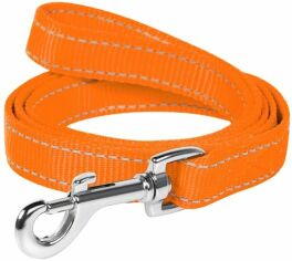 Акція на Поводок Collar Dog Extremе нейлоновый двойной оранжевый 25 мм 122 см (42994) від Stylus