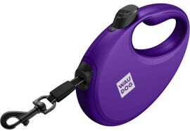 Акция на Поводок-рулетка для собак Waudog R-leash с контейнером для пакетов M фиолетовый до 20 кг 5м (26289) от Stylus
