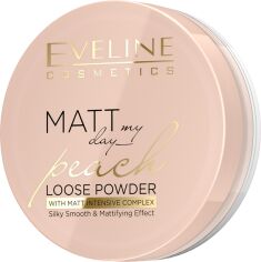 Акція на Бронзувально-освітлювальна пудра Eveline Matt My Day Loose Powder Peach 6 г від Rozetka