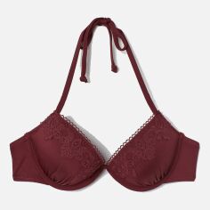 Акція на Верхня частина купальника жіноча H&M XAZ169063AMDM 75C Бордова від Rozetka
