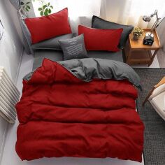 Акція на Комплект постільної білизни T?RComFor Miss Royal Red Бавовна 160 x 220 см від Rozetka