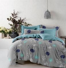 Акція на Простирадло MirSon Бязь 17-0431-1 Turquoise valley Ментолове Полуторне 150х220 см 100% Бавовна від Rozetka
