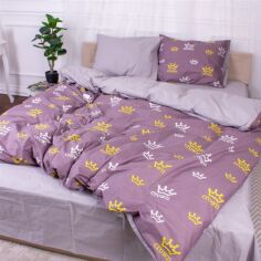 Акція на Простирадло MirSon Бязь 17-0295-1 Tripoli Бузкове King Size 220x240 см 100% Бавовна від Rozetka