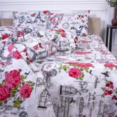 Акція на Простирадло MirSon Ranforce Elite 17-0188-1 Grettir Різнокольорове King Size 220x240 см 100% Бавовна від Rozetka