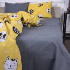 Акція на Простирадло MirSon Ranforce Elite 17-0500-1 Twinkling Сіре King Size 220x240 см 100% Бавовна від Rozetka