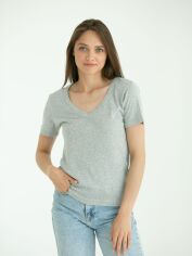 Акція на Футболка бавовняна жіноча НатаЛюкс 21236920450 L Сіра від Rozetka