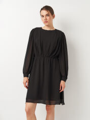 Акція на Сукня коротка літня жіноча H&M 25-1133 38 Чорна від Rozetka