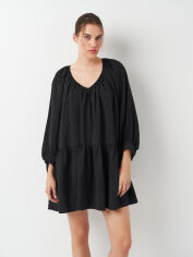 Акція на Сукня коротка жіноча H&M 1018551_v_горлов XS Чорна від Rozetka