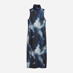 Акція на Плаття міді літнє жіноче H&M XAZ388777KPUH XS Чорне з синім від Rozetka