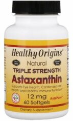 Акція на Healthy Origins Astaxanthin (Complex) AstaPure® 12 mg 60 caps Астаксантин тройной силы від Stylus