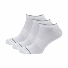 Акція на Набір шкарпеток чоловічих Modna Zona RT1121-025 короткі, білі, розмір 43-46, 3 пари від Eva
