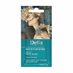 Акція на Желейна маска для обличчя Delia Cosmetics Moisturizing Jelly Face Mask Зволожувальна, 8 мл від Eva